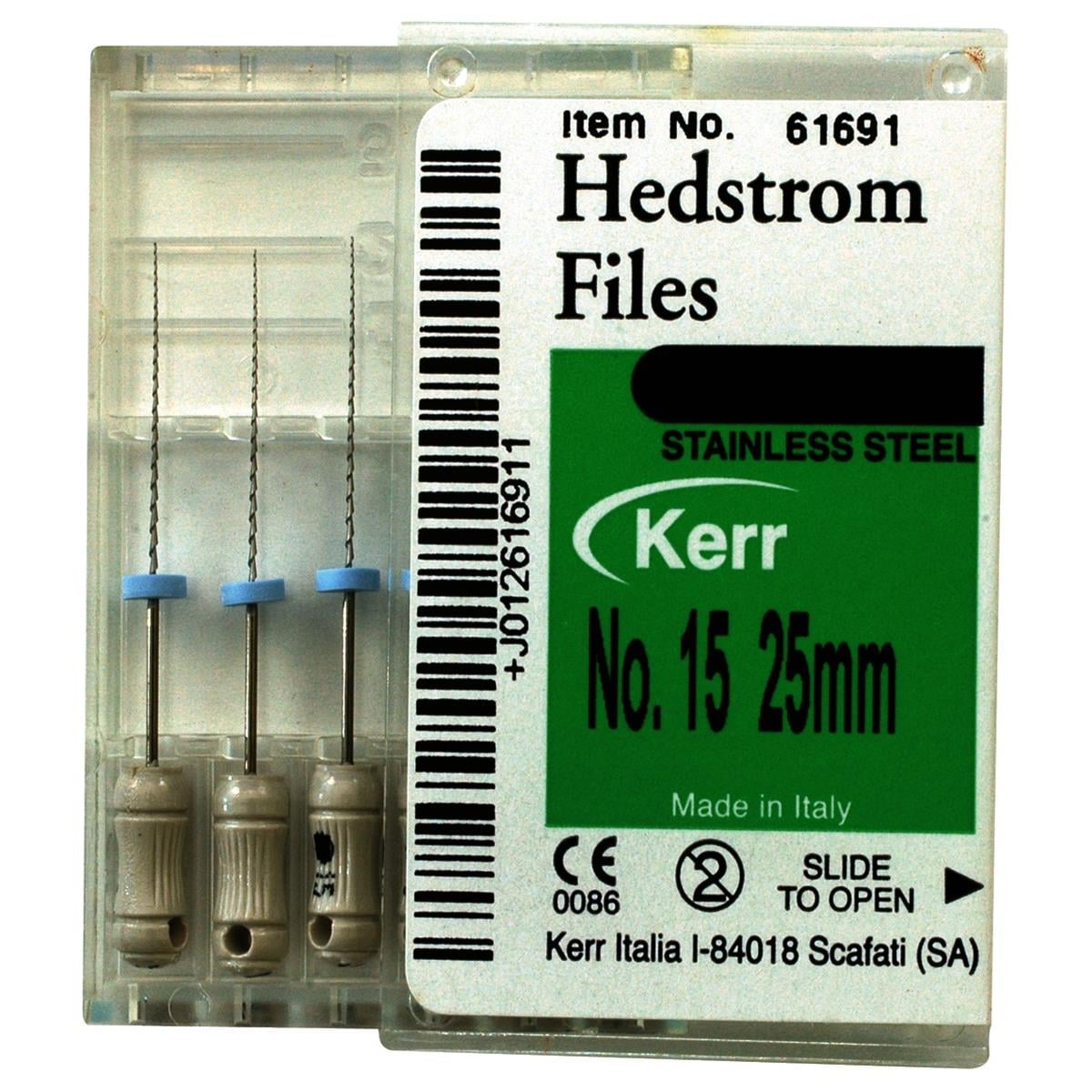 Kerr Hedstroem Files 25mm Size 15 6pk