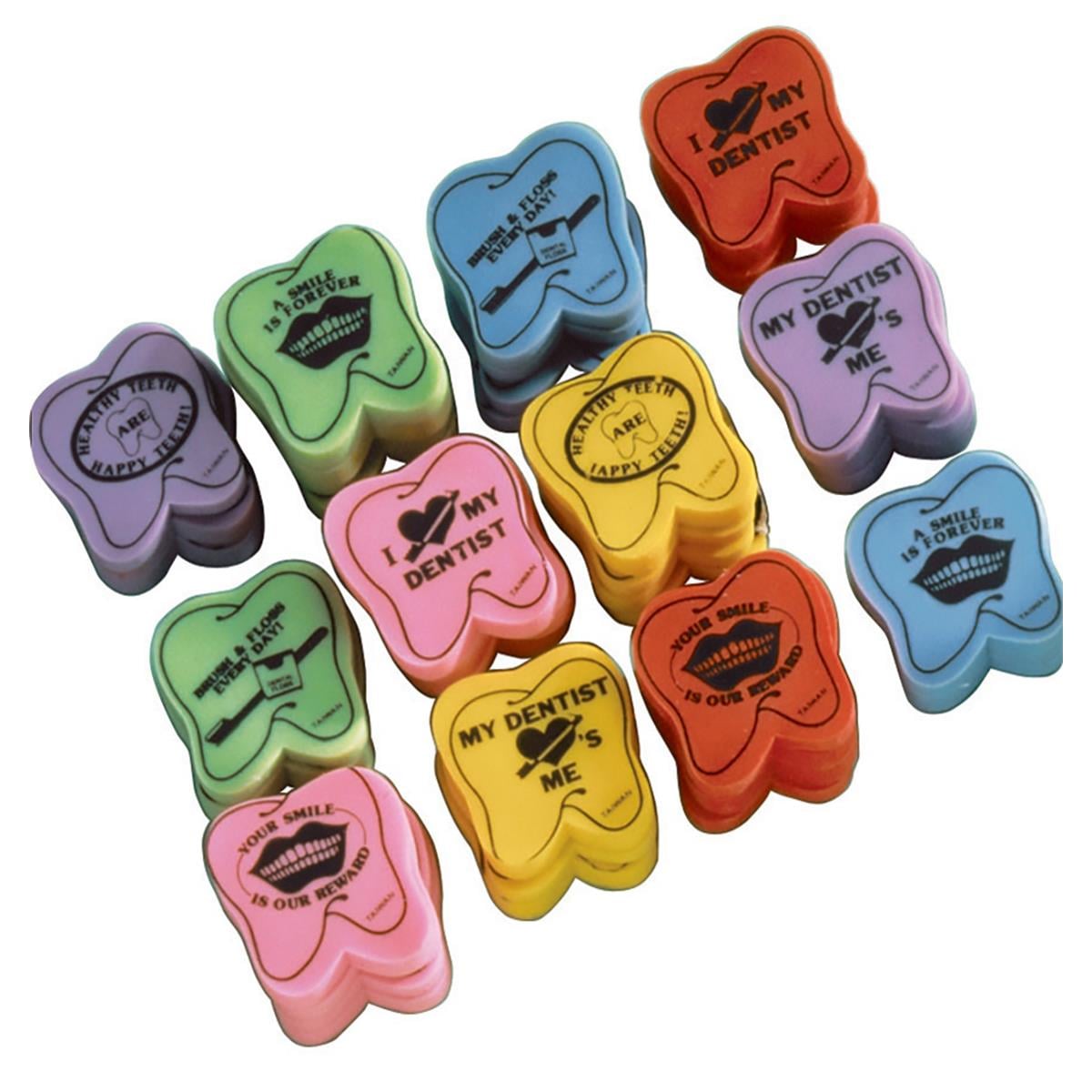 Tooth Message Erasers 48pk