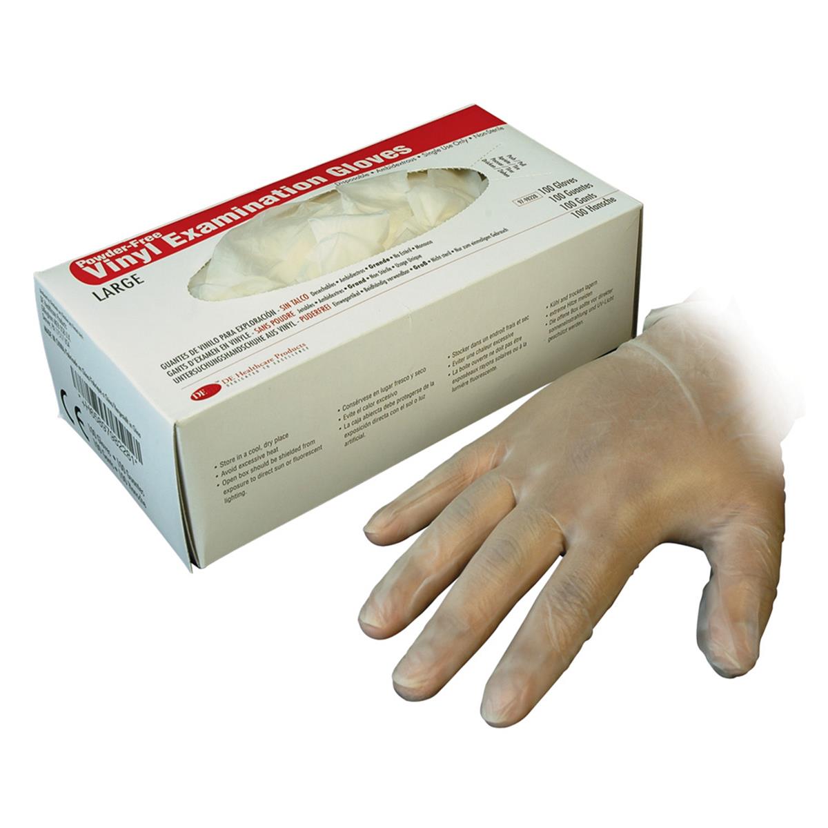 DEHP Gloves Vinyl Powder-Free Large 100pk