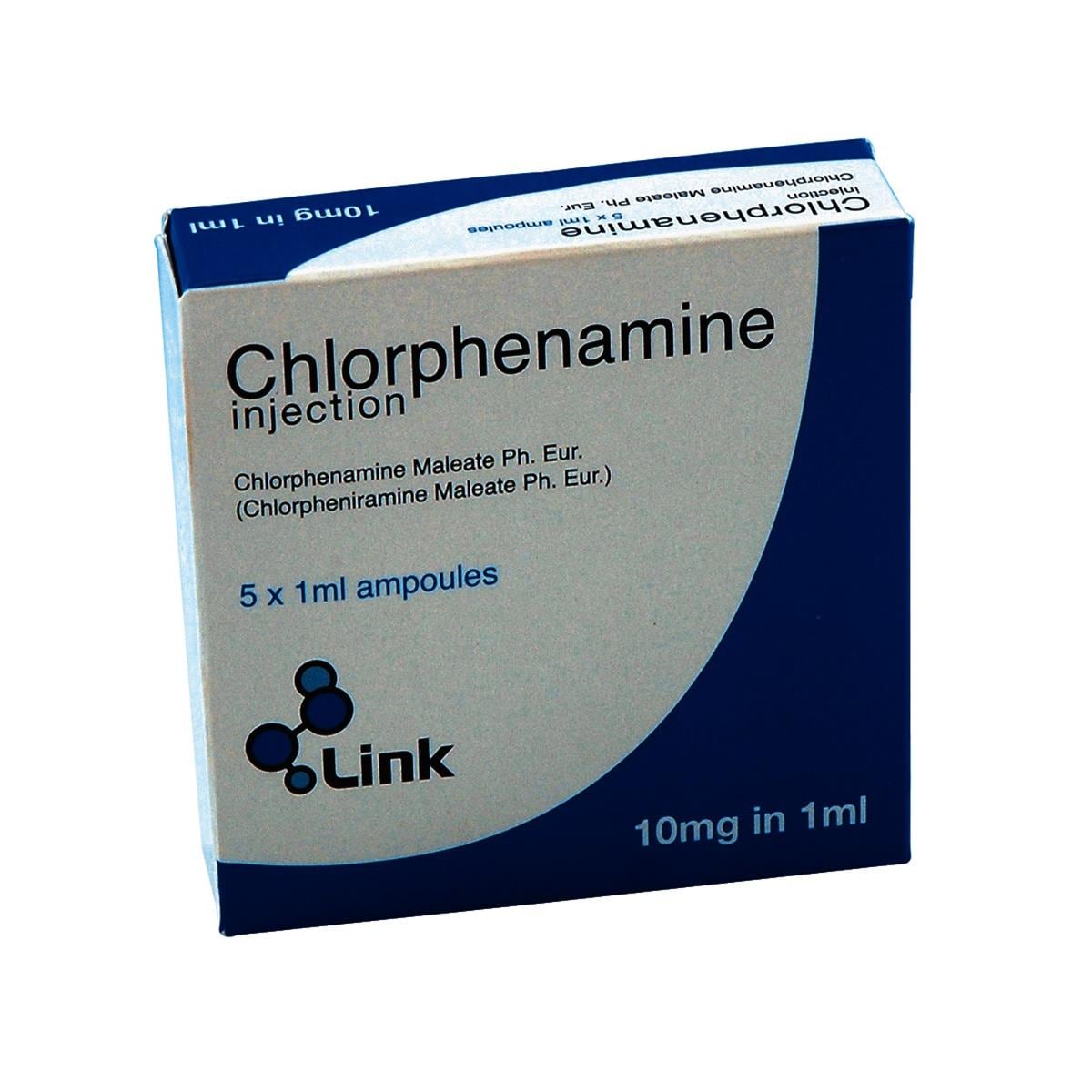 Chlorphenamine Injection 10mg/1ml Amp 5pk