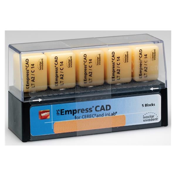 IPS Empress CAD CEREC/inLab (LT) Low Translucency Block Shade BL1 Size I12 5pk