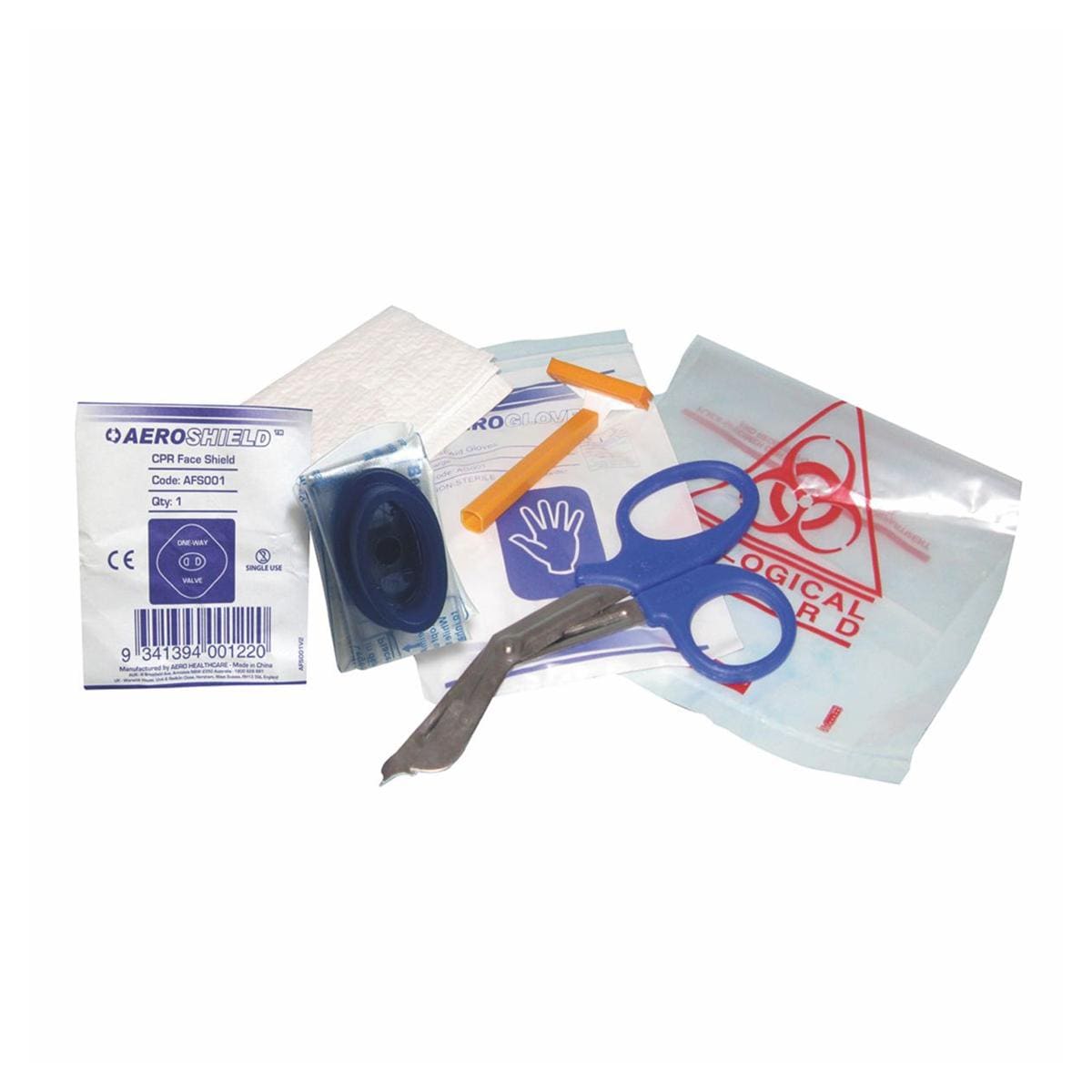 AED Prep Kit With CPR Face Shield