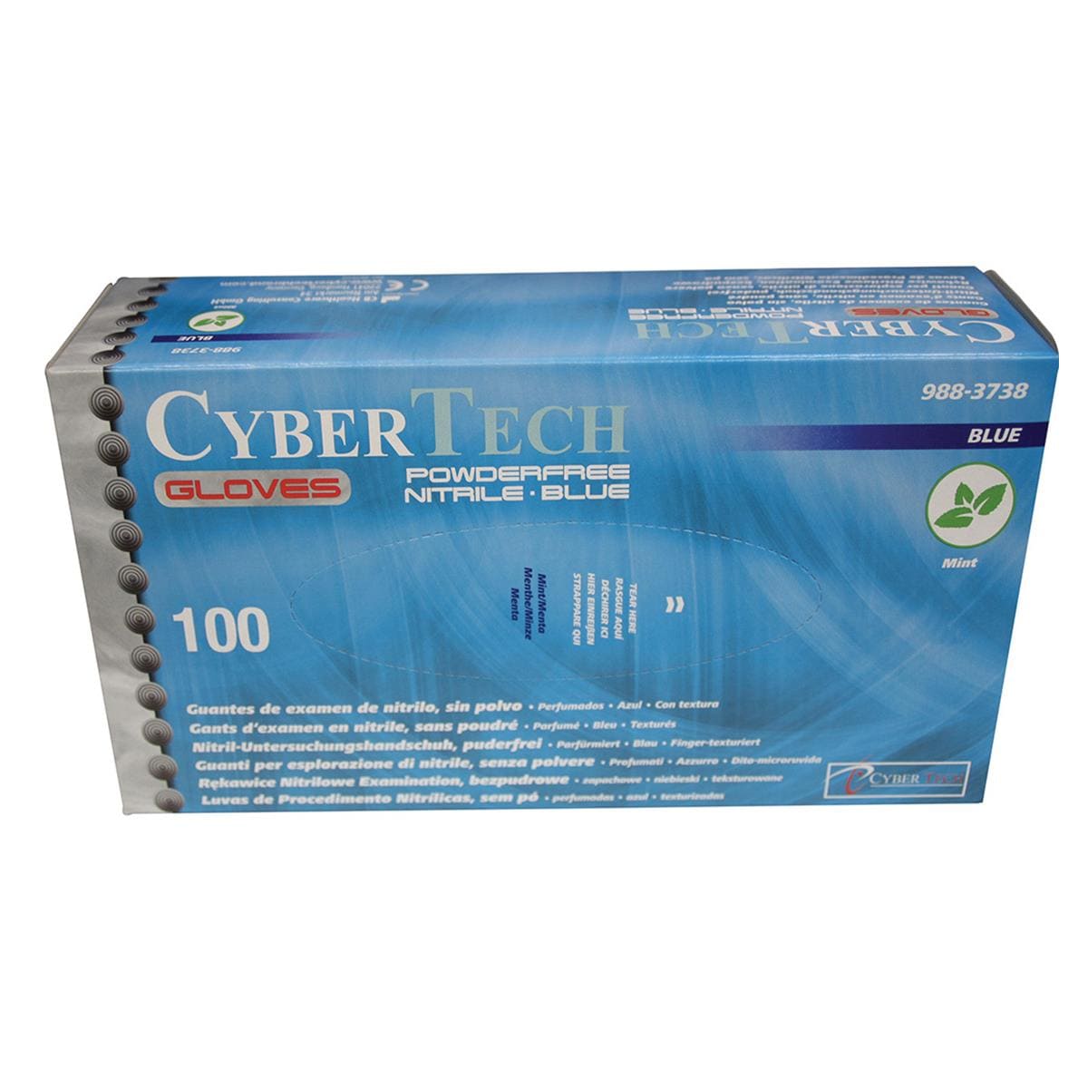 Cyber Gloves Nitrile Powder-Free Large 100pk